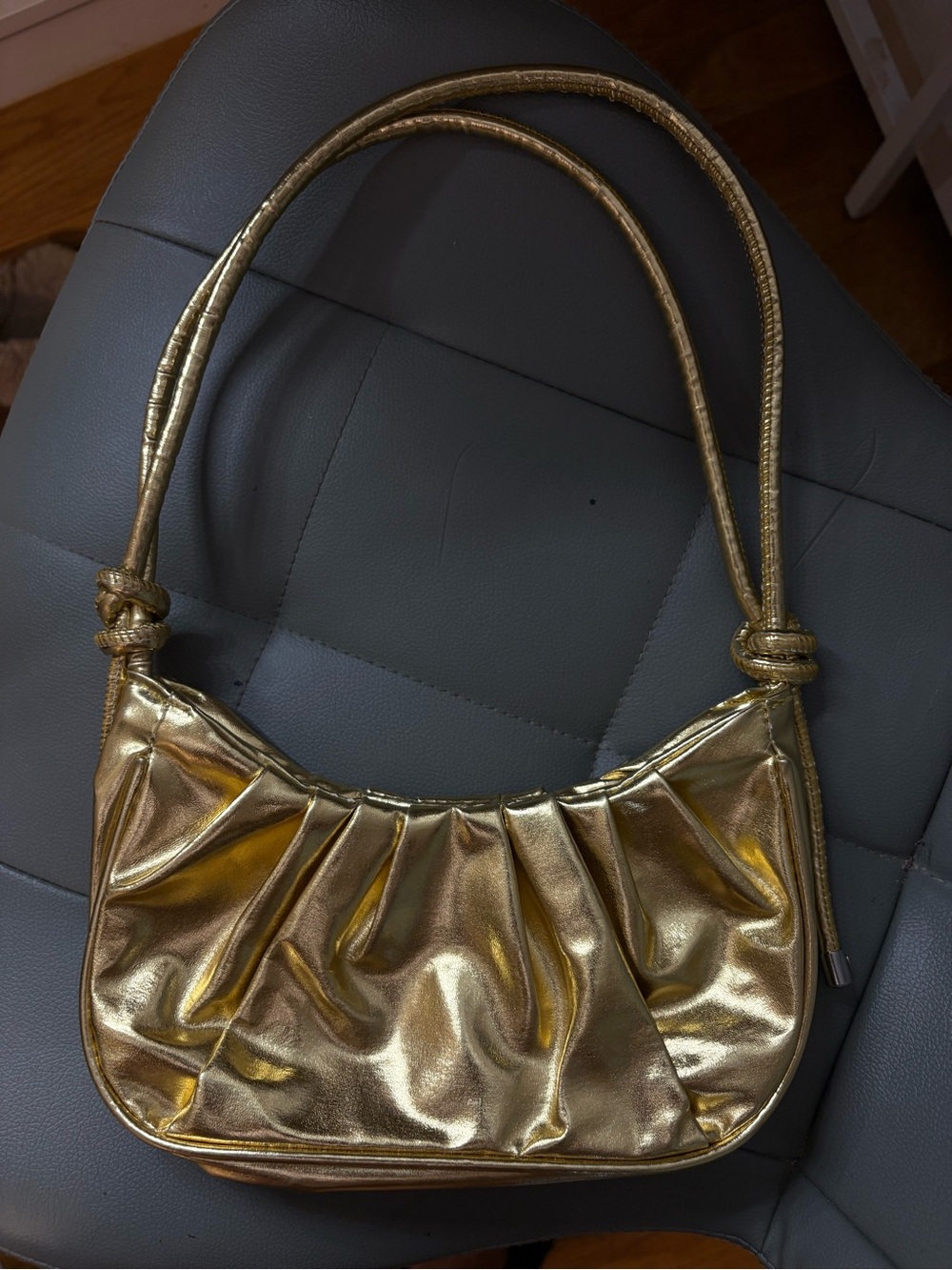 Gold Metallic Shoulder Bag